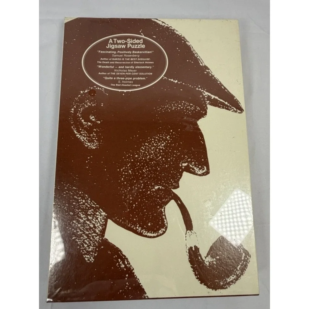 Vintage - Giant 1975 Two-Sided Sherlock Holmes Jigsaw Puzzle No. 221B NEW SEALED
